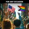 G128 Combo Pack: American USA Car Flag & LGBT Progress Rainbow Pride Car Flag 11x17 In | Both Double Sided Printed 150D Polyester | Flagpole Included | Perfect for Festival Celebrations, Parades